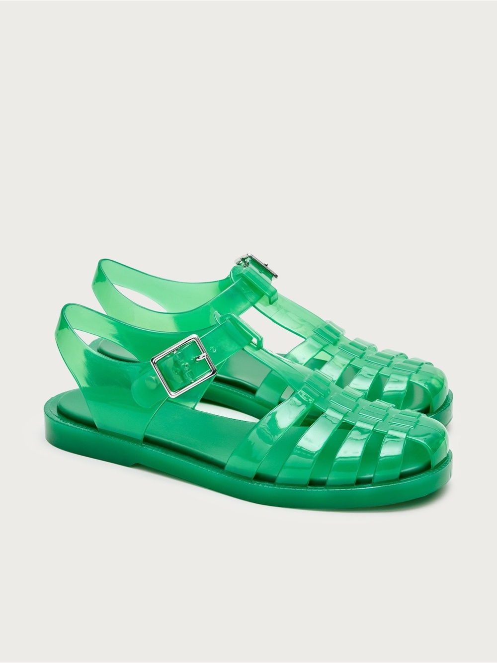 J crew Kelly green Fisherman jelly sandals